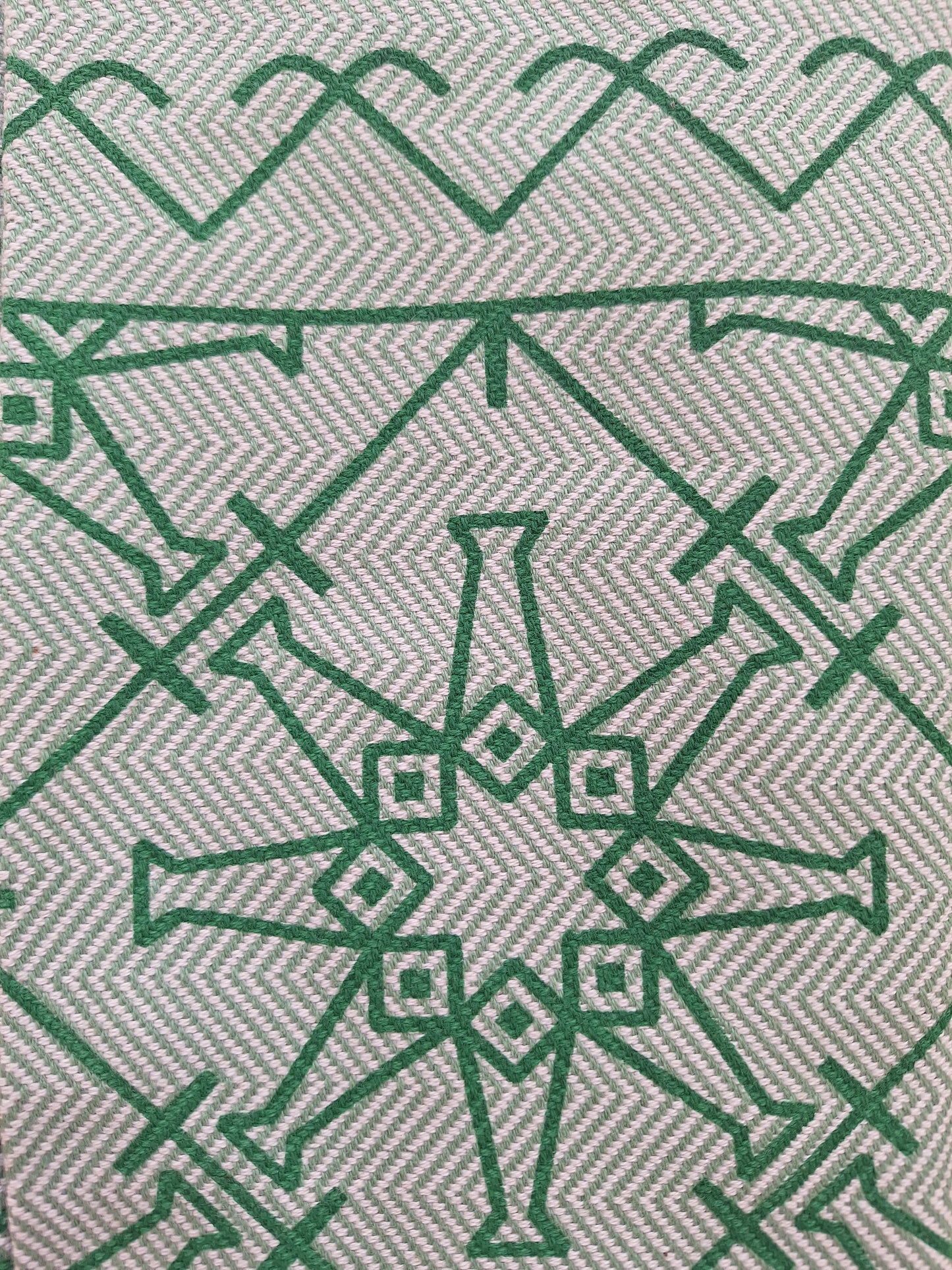 Strandteppich nach Original-Entwürfen der Vorpommerschen Fischerteppiche - Sternfisch Grün