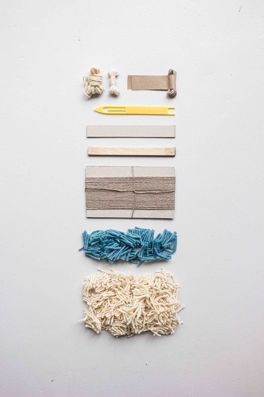 Knüpfkiste: DIY-Kit zum Knüpfen eines Fischerteppichs