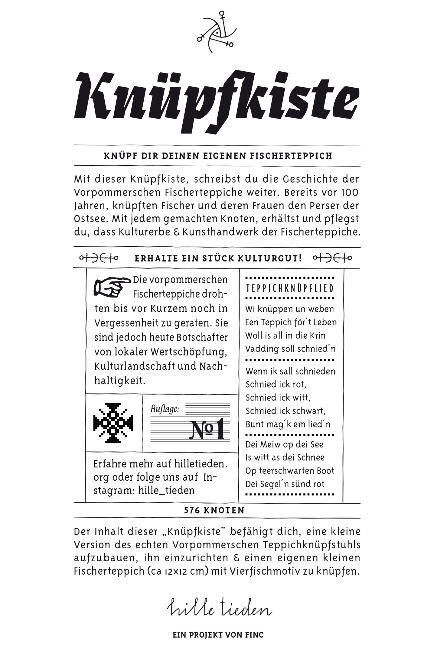 MIDI Knüpfstuhl zum Knüpfen von (Fischer)teppichen