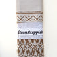 Strandteppich nach Original-Entwürfen der Vorpommerschen Fischerteppiche - Tanzende Fische Beige-Braun