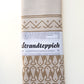Strandteppich nach Original-Entwürfen der Vorpommerschen Fischerteppiche - Tanzende Fische Beige-Hellbraun