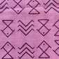 Strandteppich nach Original-Entwürfen der Vorpommerschen Fischerteppiche - Herz/Kreuz/Anker Pink